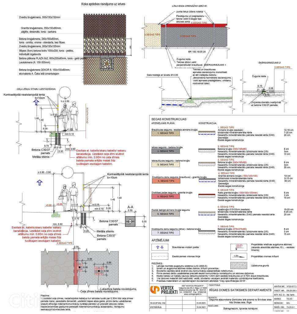 Ģertrūdes ielas seguma atjaunošana - 3.kārta (Ģertrūdes iela) - Ceļš - vizualizācija