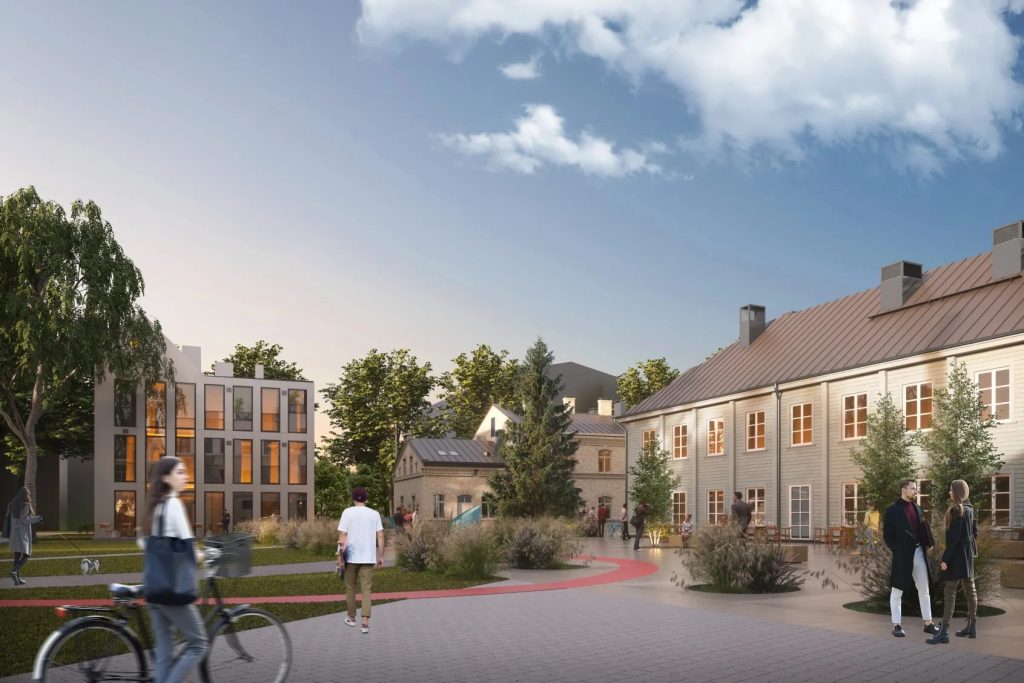 Lenta kvartāls – 1. kārta - Devendrusa Nams (Jelgavas iela 68) - Multi apartment, Other commercial - visualization