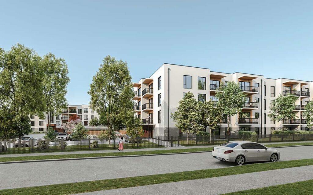 Ābeļziedu terases (Laimdotas iela 38) - Daudzdzīvokļu nams - vizualizācija