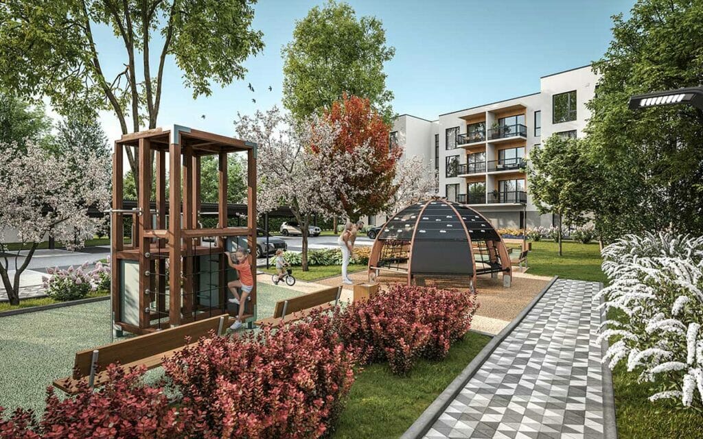 Ābeļziedu terases (Laimdotas iela 38) - Daudzdzīvokļu nams - vizualizācija