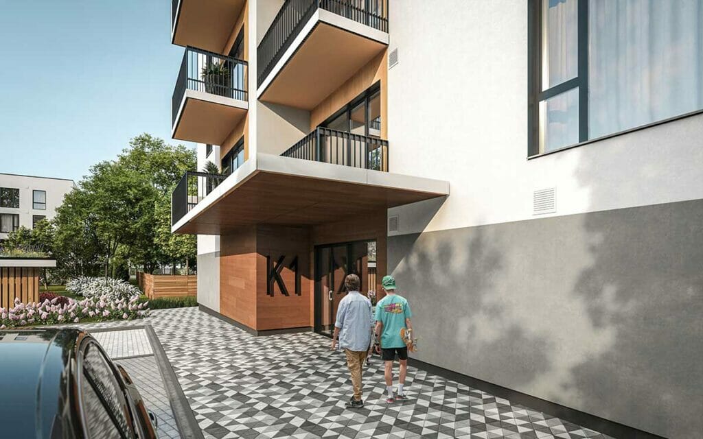 Ābeļziedu terases (Laimdotas iela 38) - Daudzdzīvokļu nams - vizualizācija