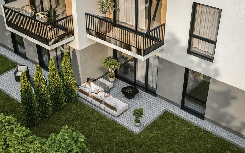 Ābeļziedu terases (Laimdotas iela 38) - Daudzdzīvokļu nams - vizualizācija