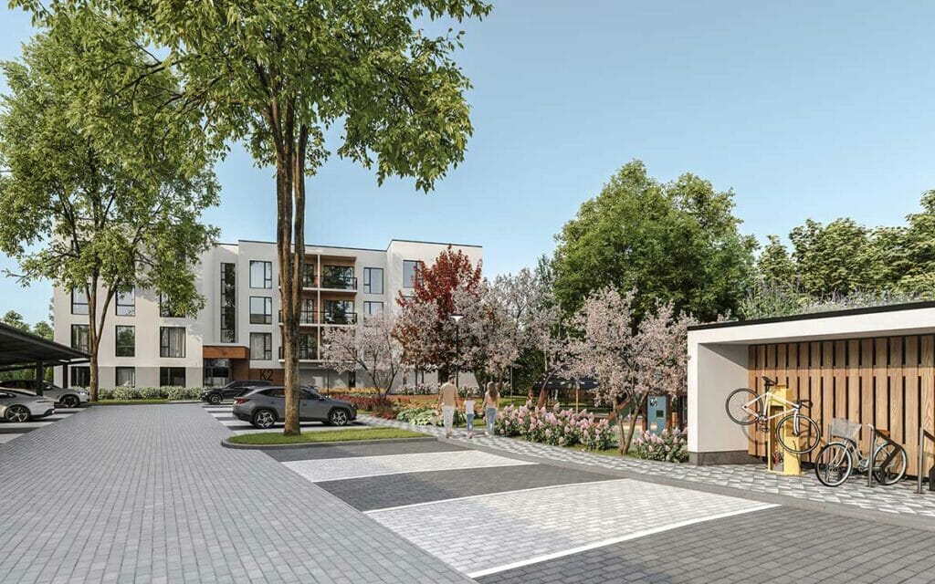 Ābeļziedu terases (Laimdotas iela 38) - Daudzdzīvokļu nams - vizualizācija