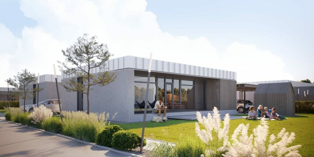 Saulėtekių terasos (Saulėtekių g. 1, 3, 5, 7, 9, 11, 13, 15) - Private house community - visualization