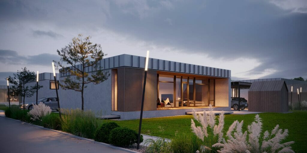 Saulėtekių terasos (Saulėtekių g. 1, 3, 5, 7, 9, 11, 13, 15) - Private house community - visualization