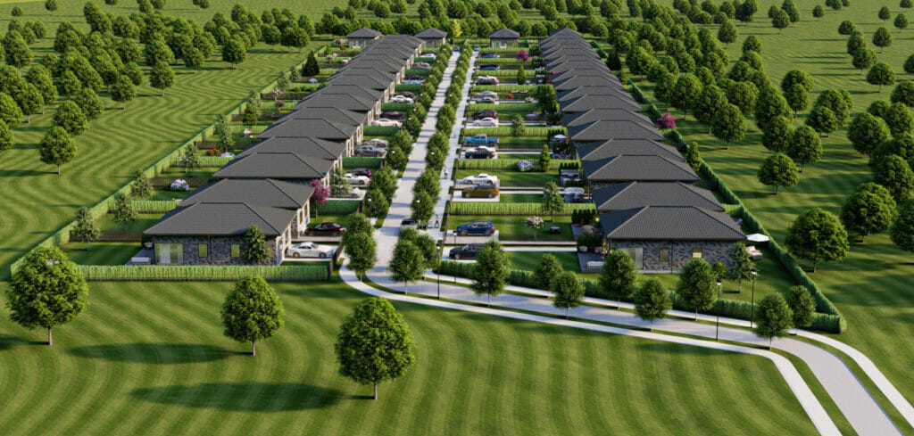 Meduvio alėja (Meduvio g. 1A-J, 3A-J) - Private house community - visualization