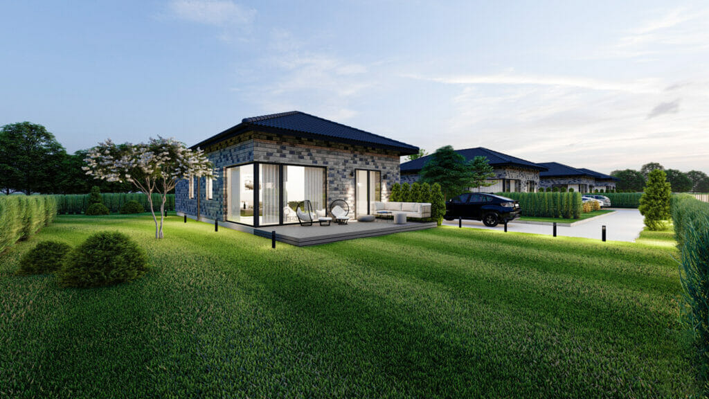 Meduvio alėja (Meduvio g. 1A-J, 3A-J) - Private house community - visualization