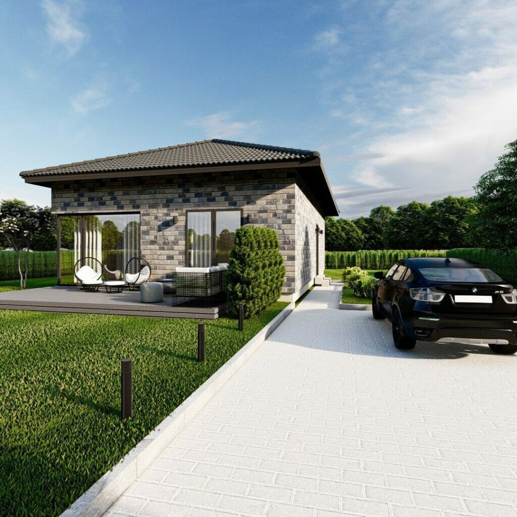 Meduvio alėja (Meduvio g. 1A-J, 3A-J) - Private house community - visualization