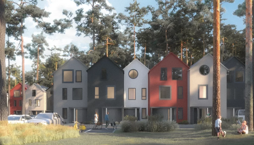 Mežataku ielas kvartāls (Mežataku iela 1 3, 5, 7 , 9, 11) - Multi apartment - visualization