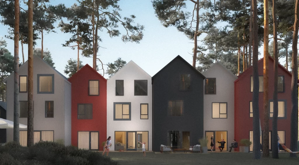 Mežataku ielas kvartāls (Mežataku iela 1 3, 5, 7 , 9, 11) - Multi apartment - visualization