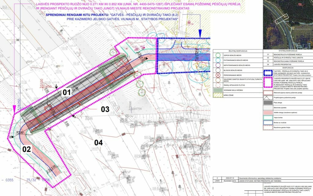 Požeminė perėja ties Litexpo (Laisvės pr.) - Bike path, Other commute - visualization