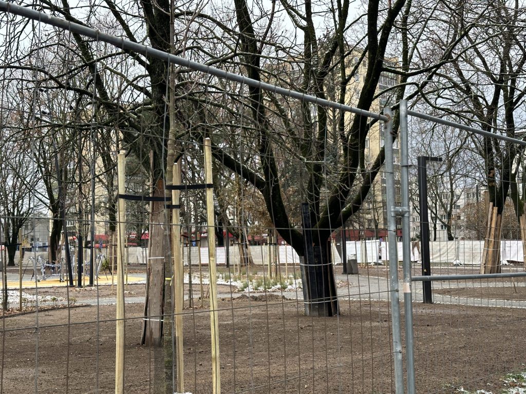 Savanorių pr. viešoji erdvė (Savanorių pr.) - Square - construction photos