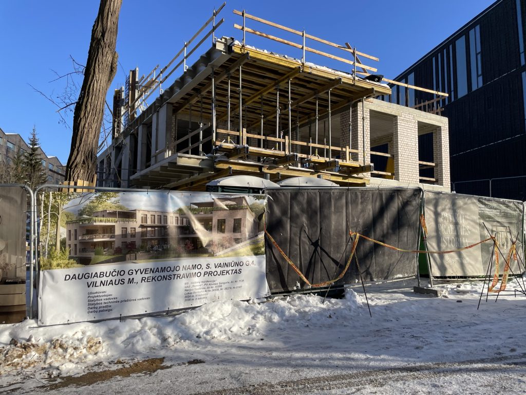 Valdovų Rezidencija (Stasio Vainiūno g. 4) - Daugiabutis - statybų nuotraukos