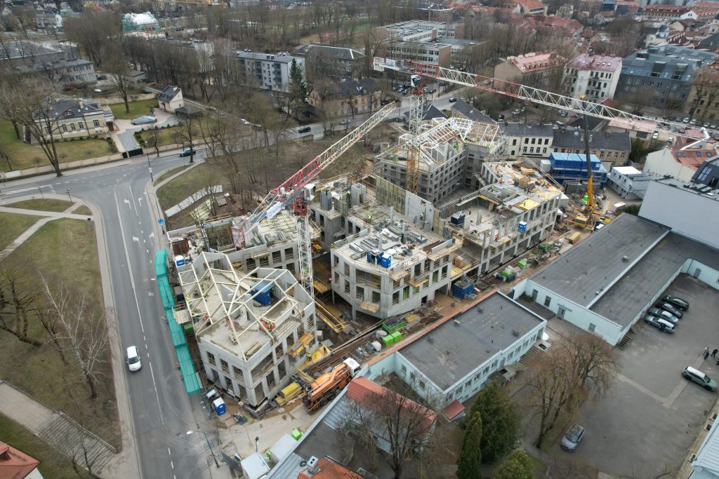 Sanguškų parkas (Žiupronių g. 7, 9) - Multi apartment - construction photos