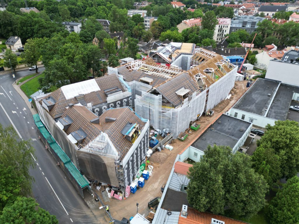 Sanguškų parkas (Žiupronių g. 7, 9) - Multi apartment - construction photos