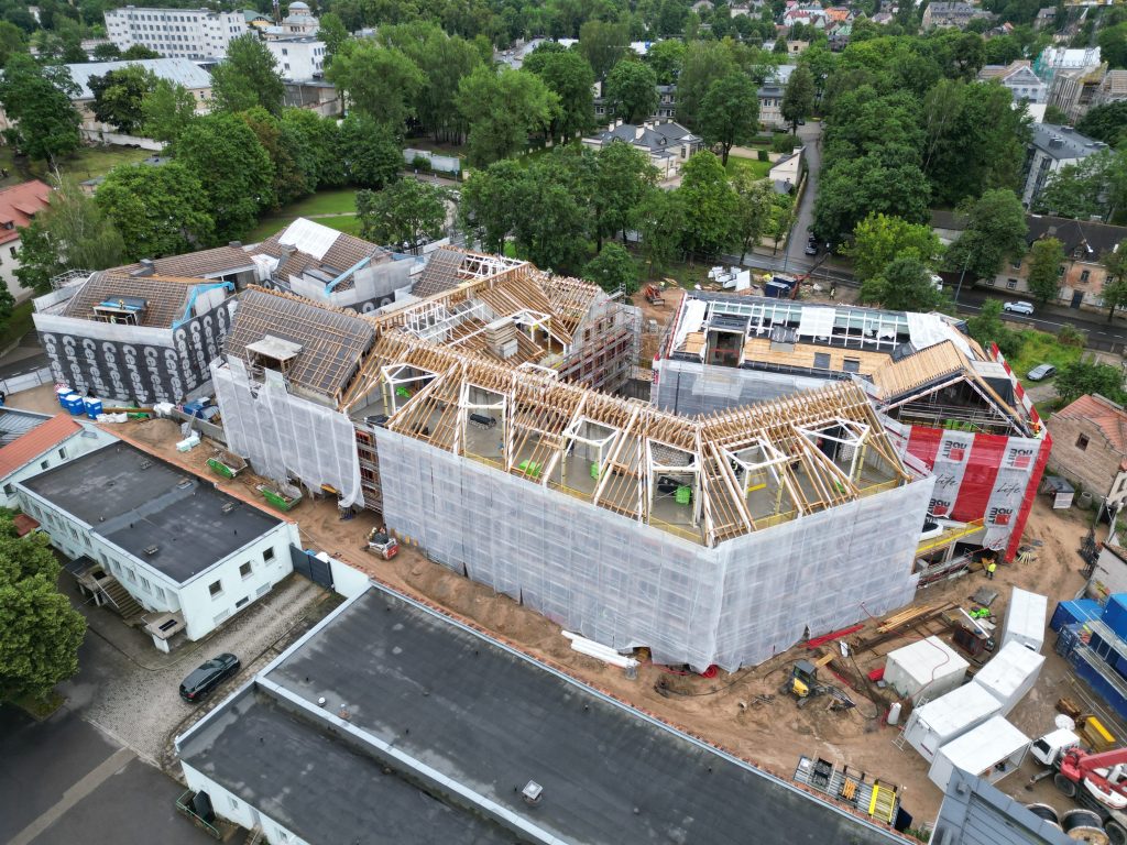 Sanguškų parkas (Žiupronių g. 7, 9) - Multi apartment - construction photos