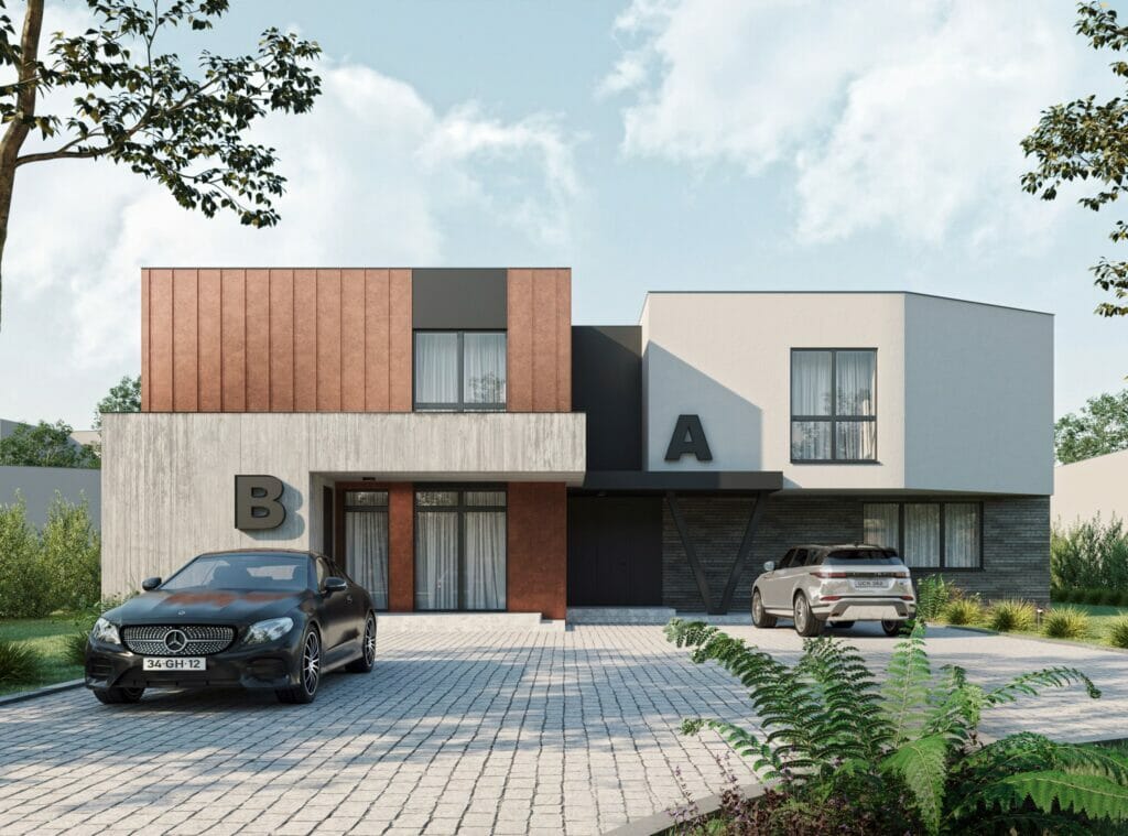 Armėnų namai (Armėnų g. 2, 14, 19 / Savičiūnų g. 3, 5, 7) - Row housing - visualization