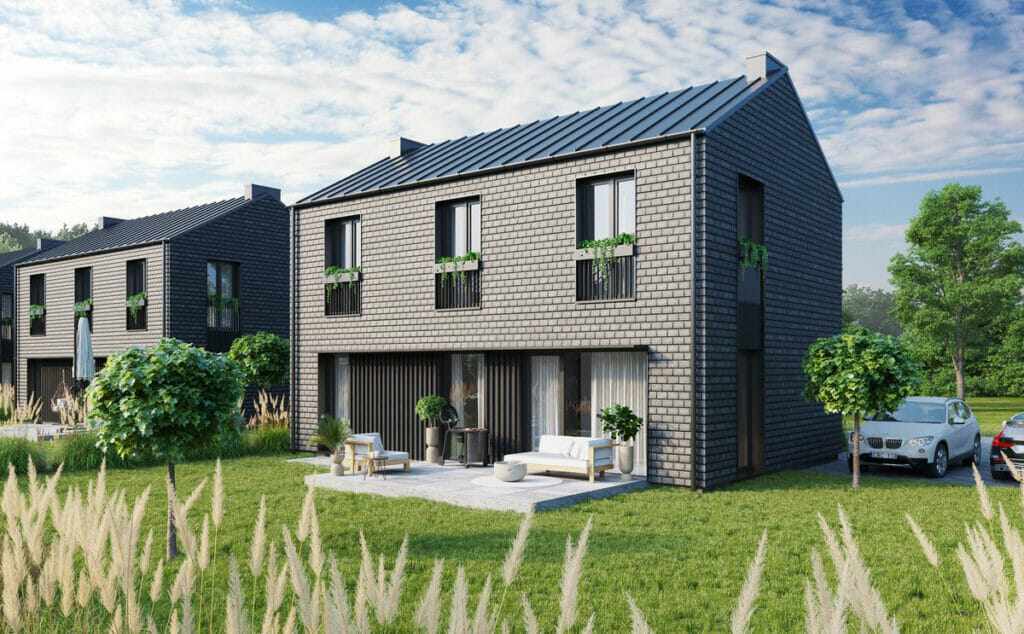 Hetitų g. kvartalas (Hetitų g. 13, 15, 17, 19, 21, 23, 25, 27, 29, 31) - Private house community - visualization