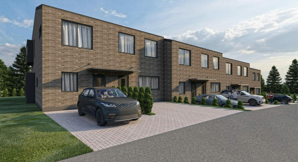 Kalno butai (Migūnų g. 17) - Row housing - visualization