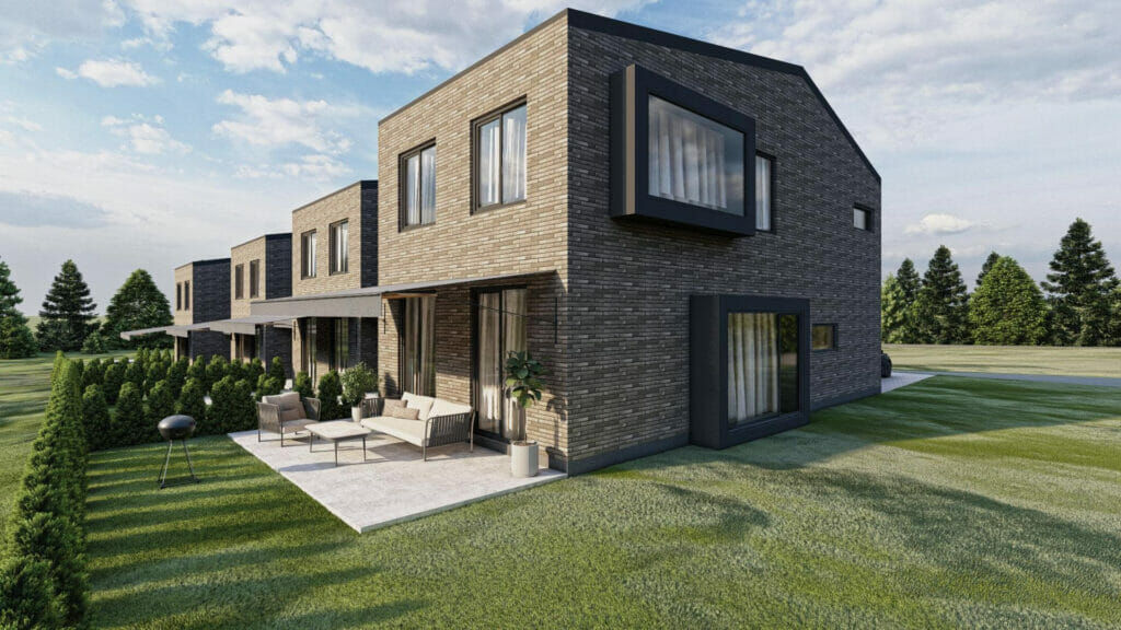 Kalno butai (Migūnų g. 17) - Row housing - visualization