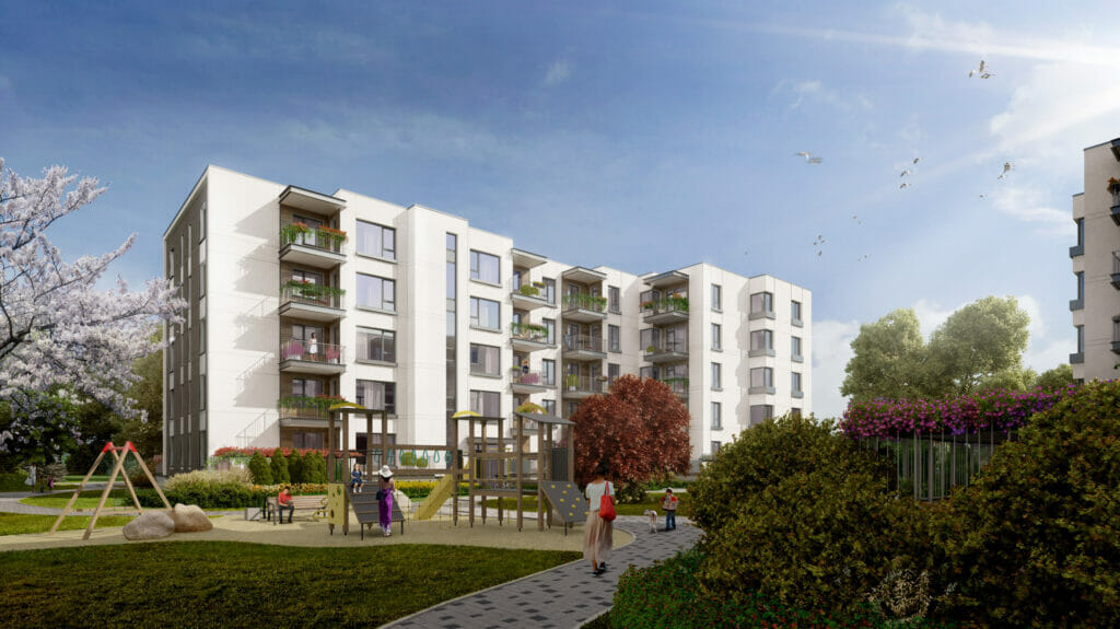 Trebū Home - 1. kārta (Kupriču iela 1A, 1C) - Daudzdzīvokļu nams - vizualizācija