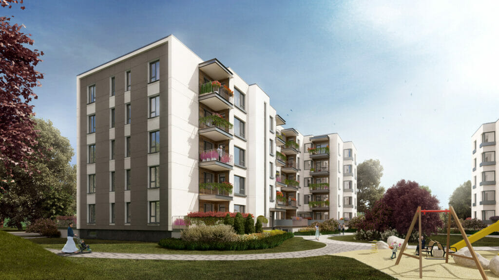 Trebū Home - 1. kārta (Kupriču iela 1A, 1C) - Daudzdzīvokļu nams - vizualizācija