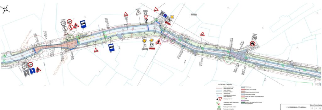 Ramaus eismo Riovonių g. (Riovonių g., Naujoji Riovonių g.) - Street - visualization