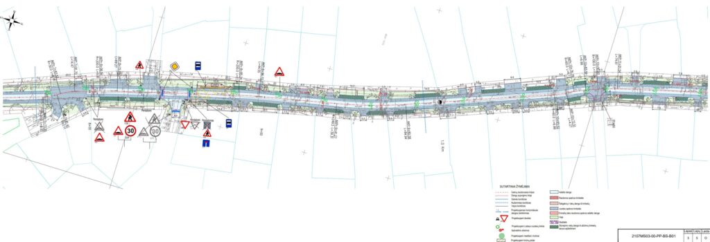 Ramaus eismo Riovonių g. (Riovonių g., Naujoji Riovonių g.) - Street - visualization