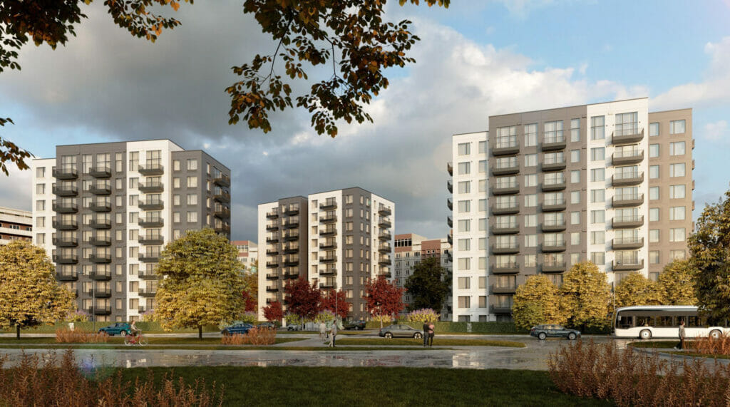 Mežciema mājas - 2. kārta (Sergeja Eizenšteina iela 47) - Daugiabutis - vizualizacija