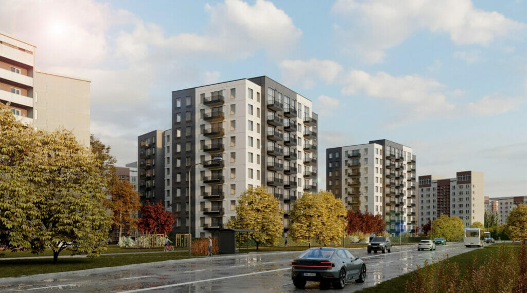 Mežciema mājas - 2. kārta (Sergeja Eizenšteina iela 47) - Daugiabutis - vizualizacija