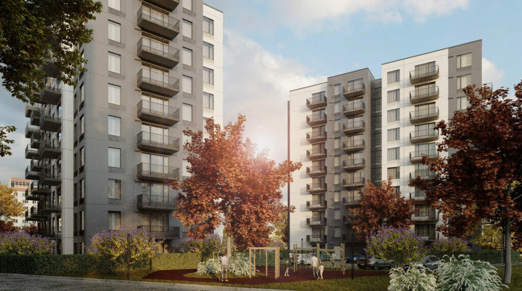 Mežciema mājas - 2. kārta (Sergeja Eizenšteina iela 47) - Daugiabutis - vizualizacija