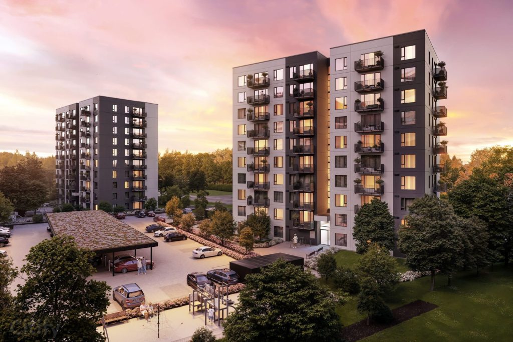 Mežciema mājas - 2. kārta (Sergeja Eizenšteina iela 47) - Daugiabutis - vizualizacija