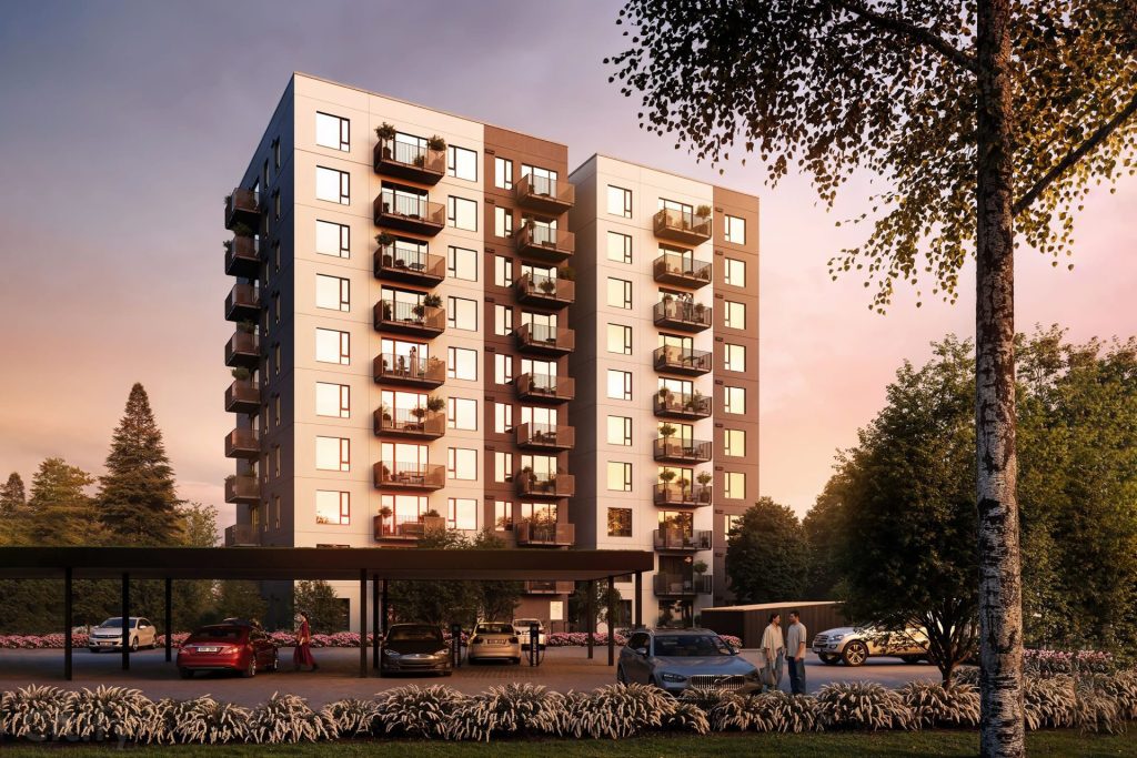 Mežciema mājas - 2. kārta (Sergeja Eizenšteina iela 47) - Daugiabutis - vizualizacija