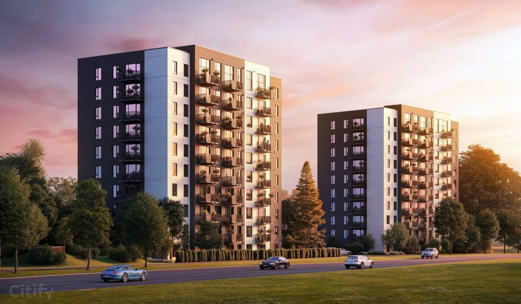 Mežciema mājas - 2. kārta (Sergeja Eizenšteina iela 47) - Daugiabutis - vizualizacija