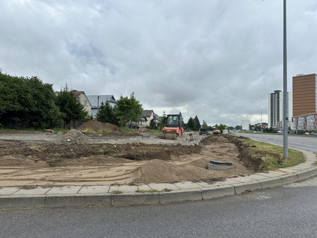 Privažiuojamasis kelias nuo Šiltnamių iki Klaipėdos g. (Liepojos g.) - Iela - būvdarbu attēli