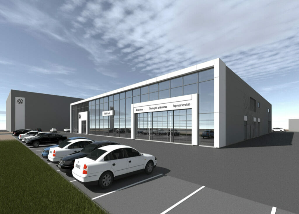 Volkswagen autocentras Klaipėdoje (Šilutės pl. 46A) - Other commercial - visualization