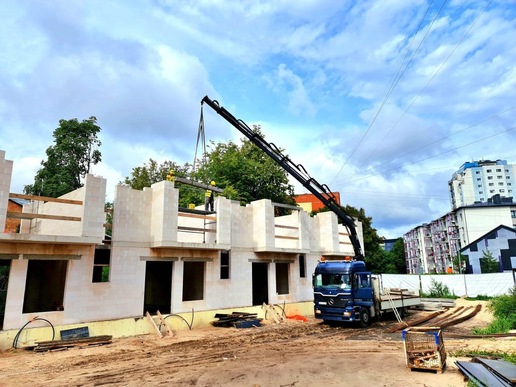 Uplevel Home (Pūces iela 14) - Rindu mājas - būvdarbu attēli