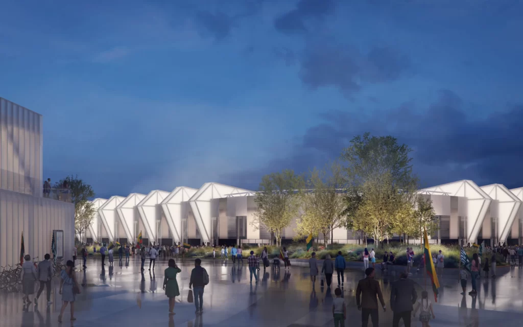 Daugiafunkcis sveikatinimo, ugdymo, švietimo, kultūros ir užimtumo kompleksas 1 etapas (stadionas) (Ozo g. 27) - Stadium - visualization