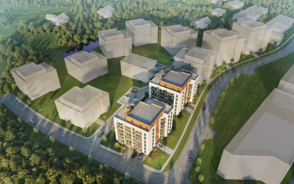 Lake Town 1 etapas (Duisburgo g. 1) - Daugiabutis - vizualizacija