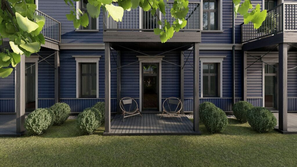 Rakstnieka Parka Rezidences I kārta (Ļermontova iela 4) - Multi apartment - visualization