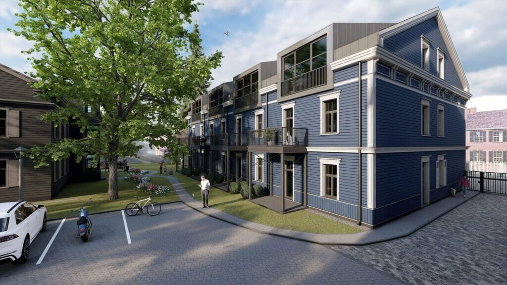 Rakstnieka Parka Rezidences I kārta (Ļermontova iela 4) - Multi apartment - visualization