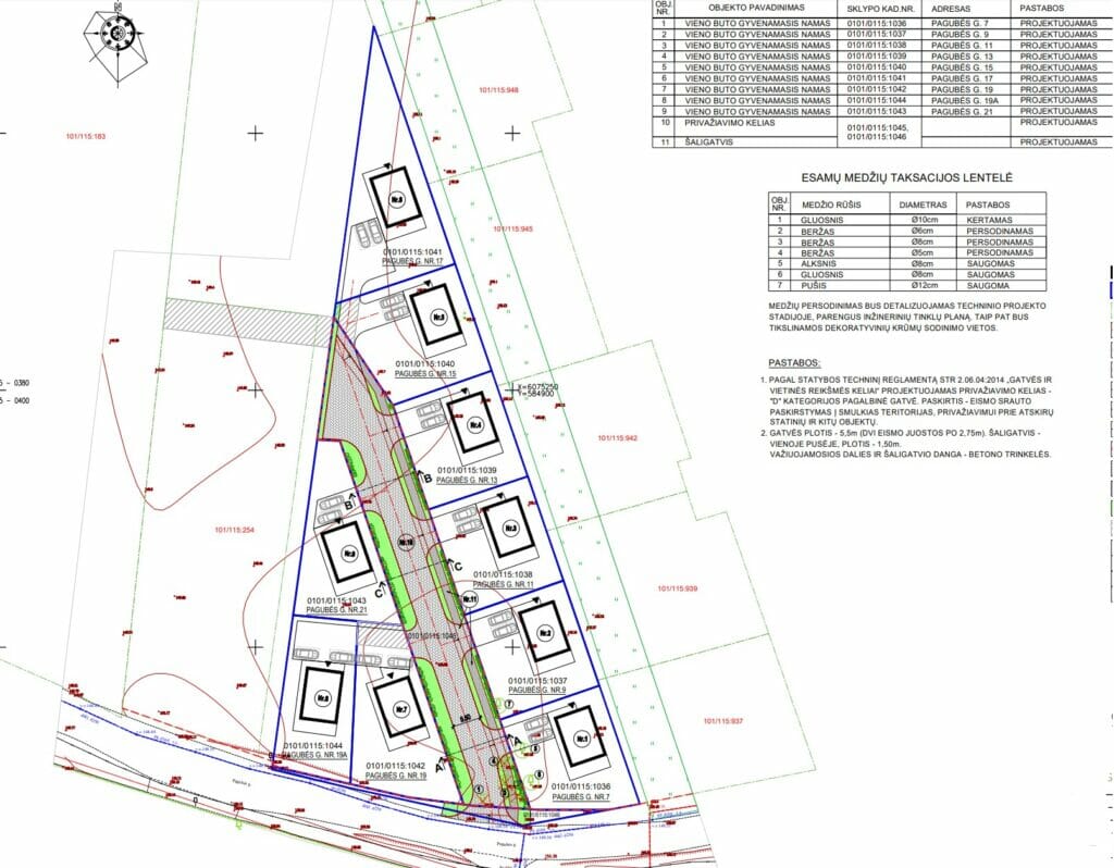 Pagubės g. namai (Pagubės g. 7, 9, 11, 13, 15, 17, 19, 19A, 21) - Private house community - visualization