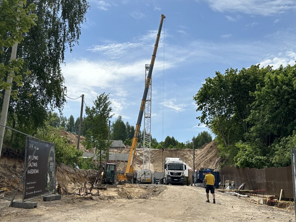 Nauji peizažai (Kaminkelio g. 23) - Multi apartment - construction photos