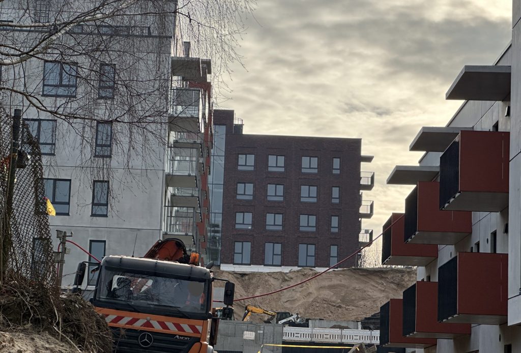 Nauji peizažai (Kaminkelio g. 23) - Multi apartment - construction photos