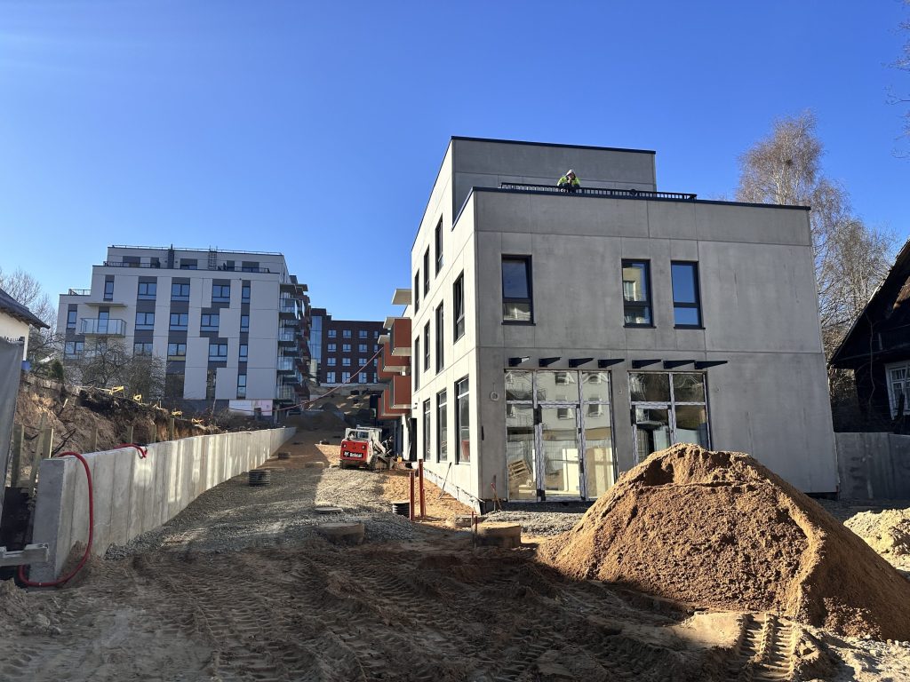 Nauji peizažai (Kaminkelio g. 23) - Multi apartment - construction photos