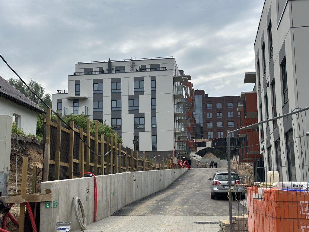 Nauji peizažai (Kaminkelio g. 23) - Multi apartment - construction photos