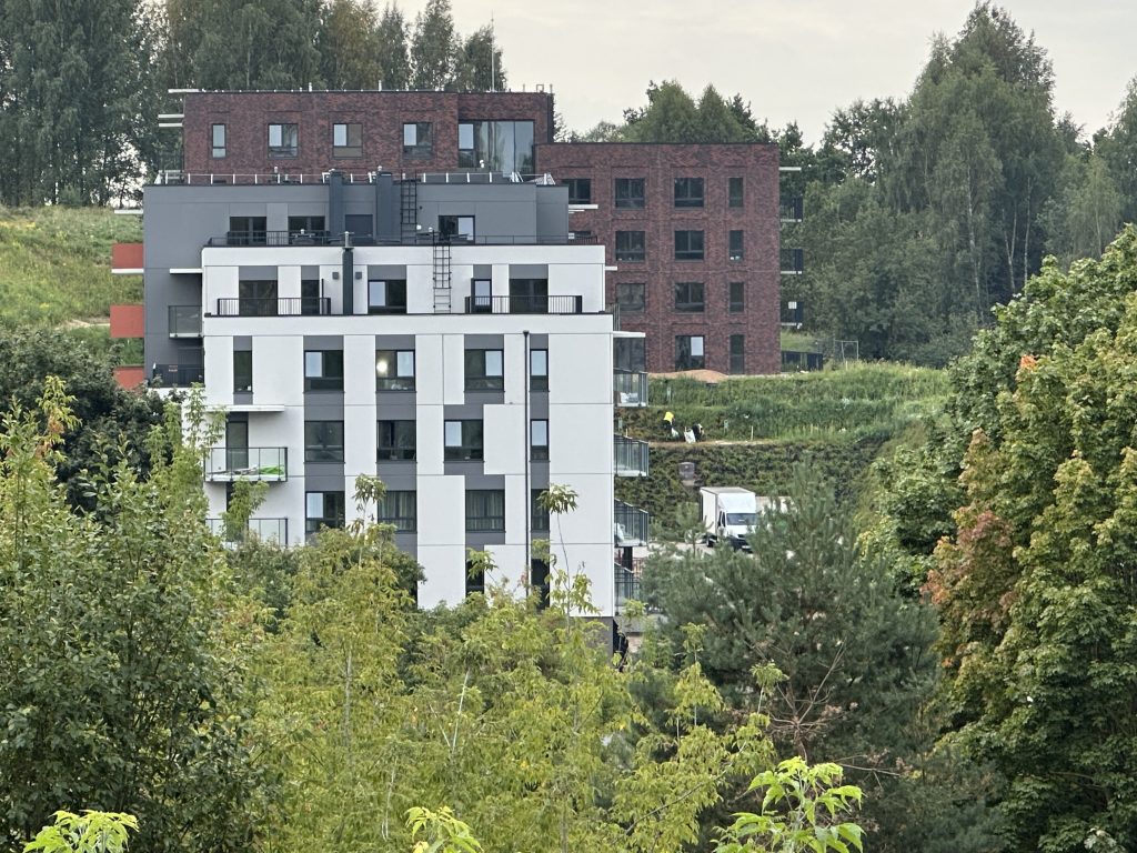 Nauji peizažai (Kaminkelio g. 23) - Multi apartment - construction photos