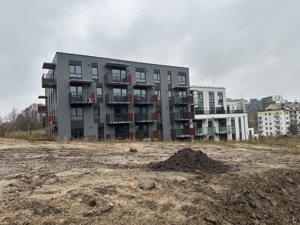 Nauji peizažai (Kaminkelio g. 23) - Multi apartment - construction photos