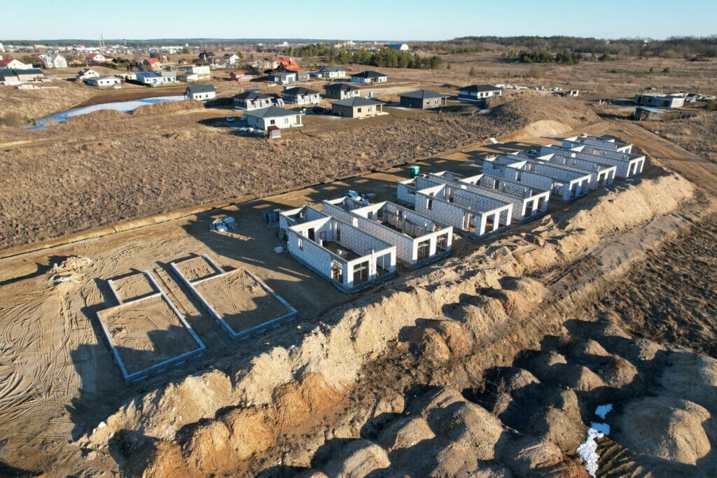 Marianos Veriovkinos g. namai (Marianos Veriovkinos g. 2, 4, 6, 8, 10, 12, 14, 16) - Row housing - construction photos