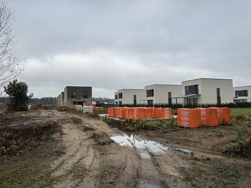 Pagubės g. namai (Pagubės g. 7, 9, 11, 13, 15, 17, 19, 19A, 21) - Private house community - construction photos